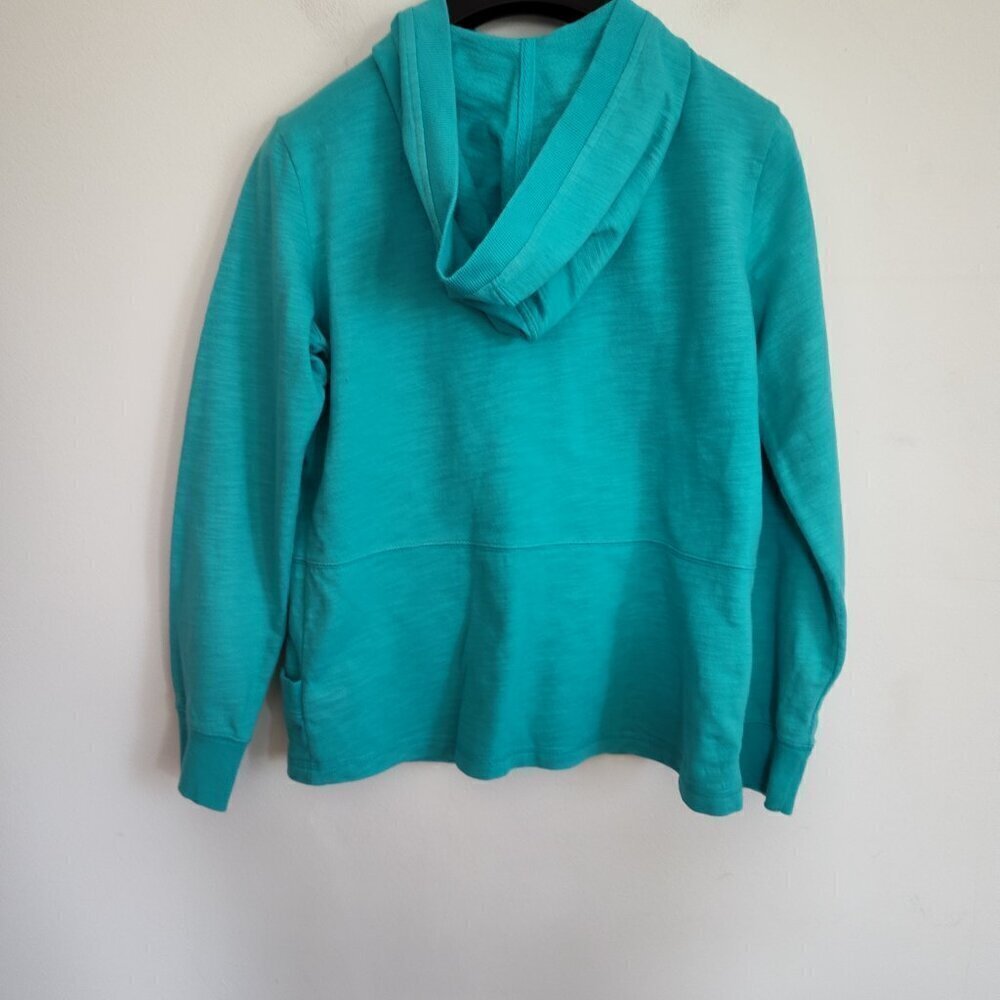 Ladies Petite SZ PS Style & Co Aqua Hoodie - Picture 2 of 3